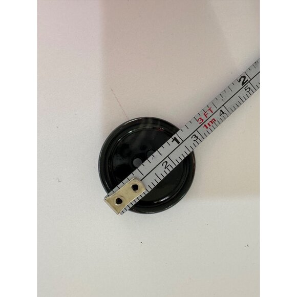 Andrew Fezza R-46 Black Wool & Cashmere Blend Mens Long Overcoat w/ Lapel Pin - Picture 16 of 16